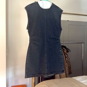 Cute grey denim Zara dress. NWT. Never worn.